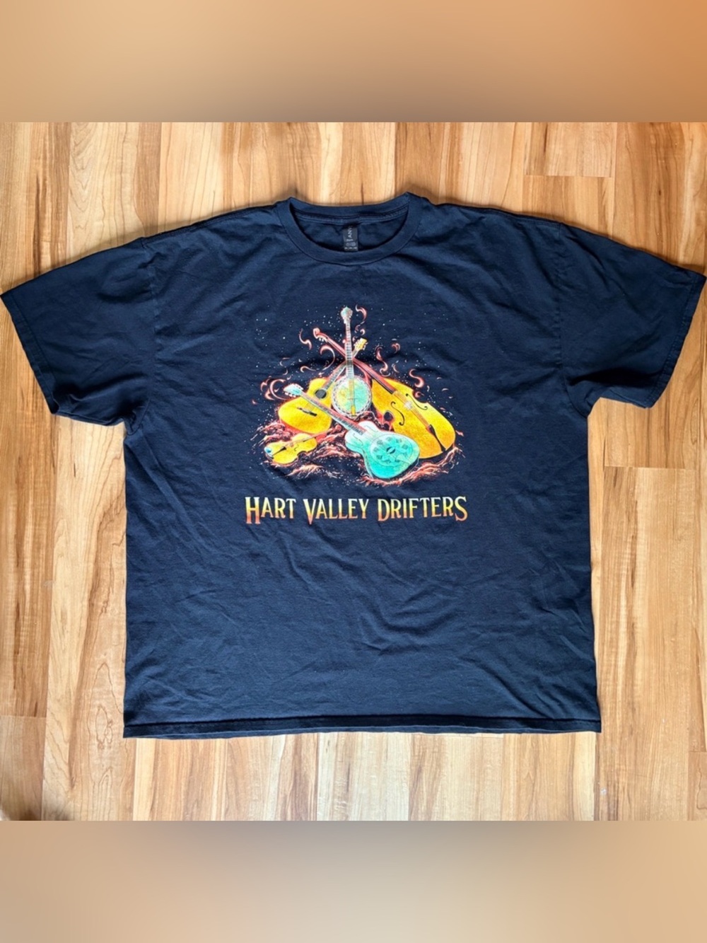 Garcia - Hart Valley Drifters Graphic Unisex Tee - Black with Multi-Color 2XL